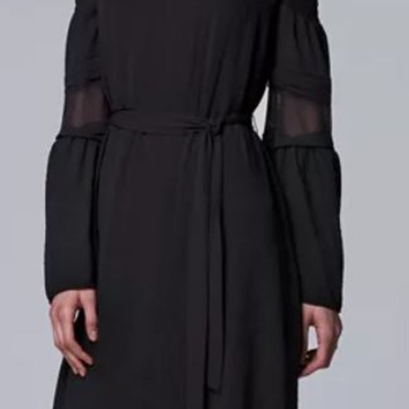 Vera Wang Simply Vera Black Dress in Size Small - Picture 1 of 10